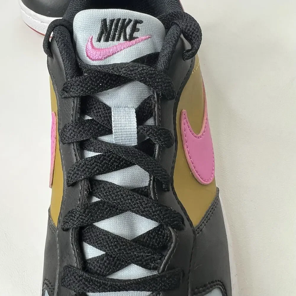 Nike Court Borough Low Multi Color Pink Swoosh Sneakers Size Women’s 8–8.5 - Y7